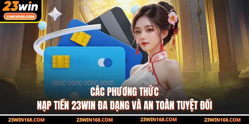 Các phương thức nạp tiền 23WIN đa dạng và an toàn tuyệt đối