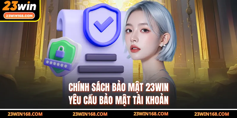 Chính sách bảo mật 23WIN yêu cầu bảo mật tài khoản